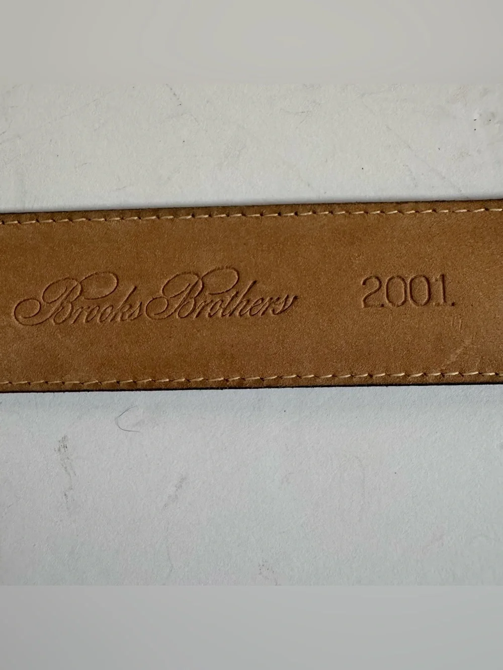 Vintage Brooks Brothers Black Genuine Lizard Leather Belt M Silver Tone Western